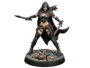 Rogue Human/Elves Female D&D Miniature (40mm)