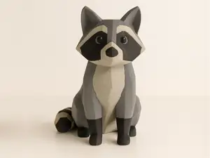 Low Poly Raccoon