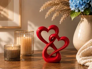 Entwined Hearts Love Sculpture