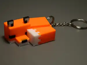 Minecraft fox - keychain