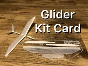 Glider kit card (flies great)
