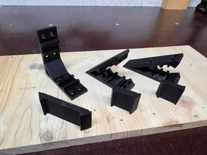 Montagewinkel 90,45,30Grad inkl. Stabilitätsstrebe