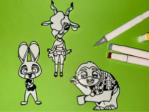 Zootopia Zoomania Ausmalbilder Part 2