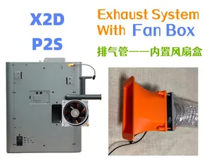 X2D/P2S排气管——内置风扇盒 提供STEP