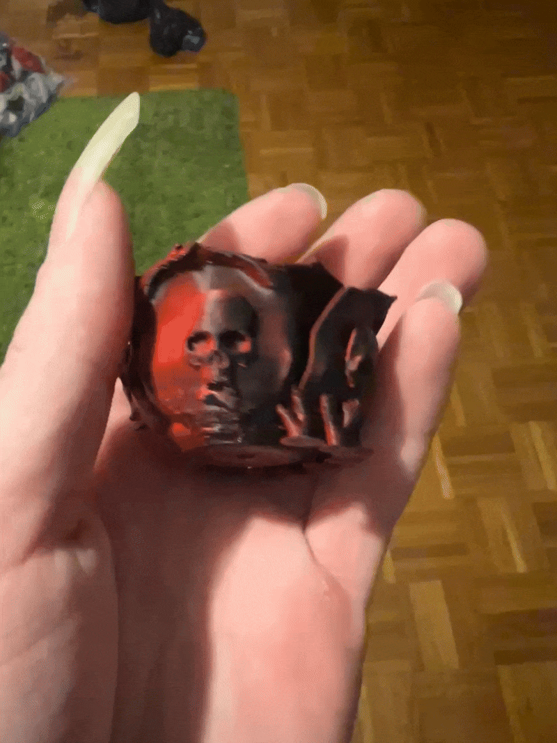 Halloween Skull Roses