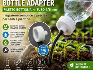 bottle adapter 4/6mm - irrigazione semi e piantine
