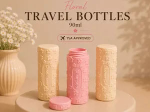 Floral Travel bottles 90ml - TSA Approved