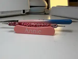Brush Rest with Customizable Name