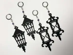 Goth Hourglass and Lantern Earrings COMMERCIAL USE