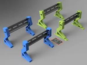 DIN Rail Stand - Holder 75/90 degrees  