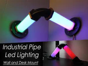 Industrial Pipe LED Lamp - Wall and Desk Mount
