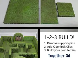 Hedge grass tiles - OpenLOCK system