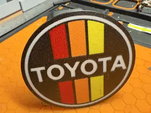 Classic Toyota tow hitch cover 
