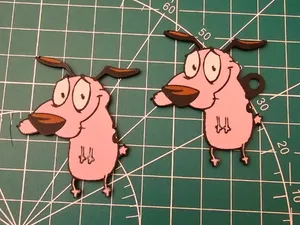 Courage the Cowardly Dog Keychain / Token