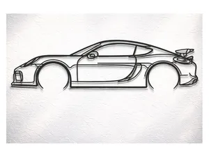 Porsche Cayman GT4 981 2016 Silhouette