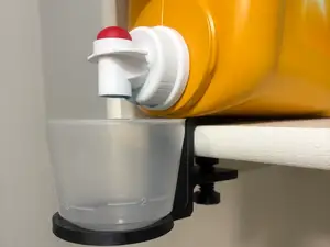 Laundry Detergent Cup Holder - Shelf Attachment