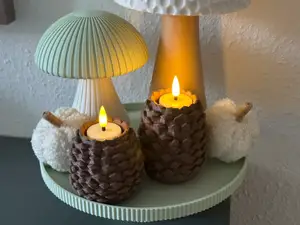 Led Teelicht Halter Tannenzapfen Tealight Holder