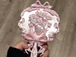 复古草莓庄园手持镜 Strawberry Garden Mirror 