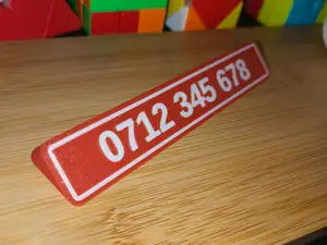 Cusomizable Phone Number For Car