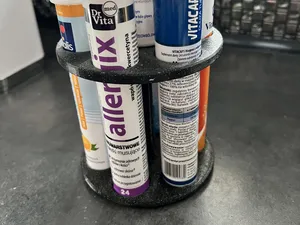Rotating electrolytes tablets stand