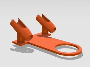 Airbrush compressor mount (dual holder)