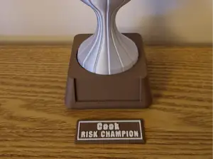 Trophy Base with Removable Plate