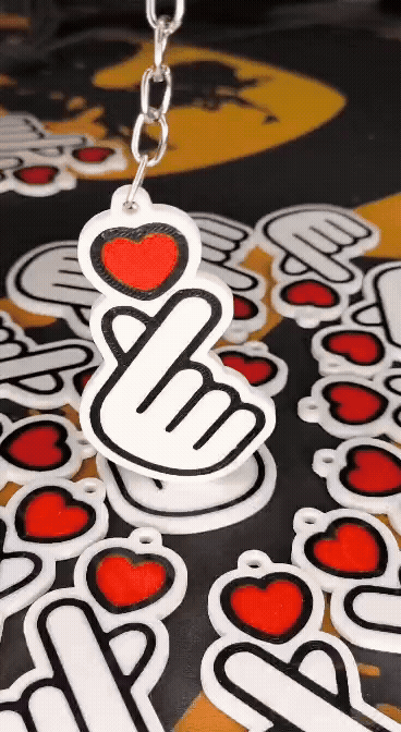 Double Face Korean heart