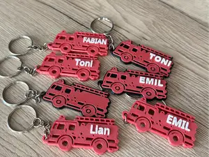 Schlüsselanhänger Feuerwehrauto Keychain