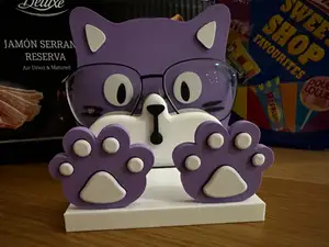 cute cat glasses holder (phone holder)