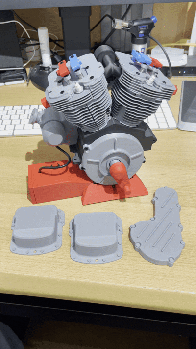Motorständer mit Elektronik für Motormodell 005