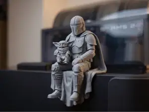 Mandalorian and Grogu Shelf Sitter