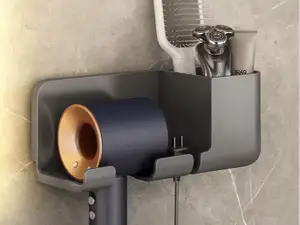 Soporte para secador de pelo y peines