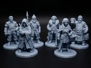 Fantasy Tavern & Town NPCs (6 Miniatures Set 2)