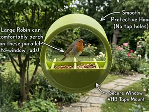 Window-Mounted Bird Feeder