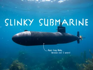 Slinky Submarine Toy - Super Long Version