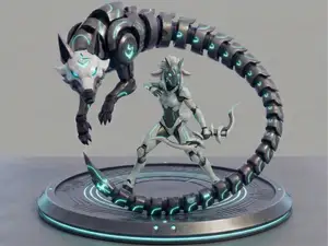 Cyber-Kindred Diorama (League of Legends Fanart)