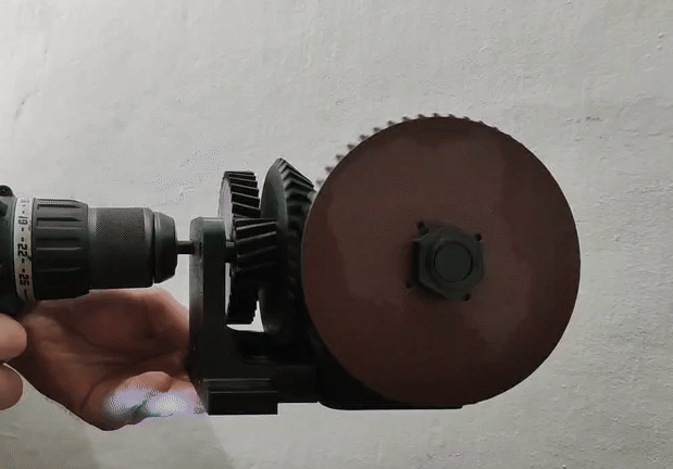 3D Printed pocket Disc sander for hand-drill!