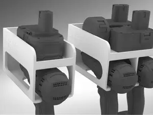 Cordless Drill Mount Holder with Tray - OPTIONS