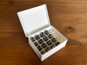 20-Slot Piping Tip Organizer (Hinged Case)