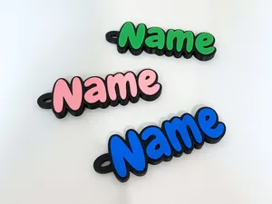 Custom Multicolour Name Keyring