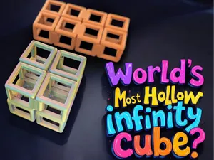 Hollow Infinity Cube - 16g Full Size Cube