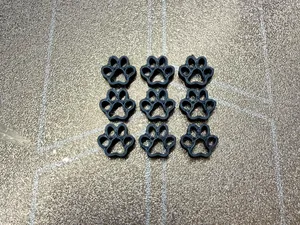 Dog Paw Print Mini Charm-Fast print