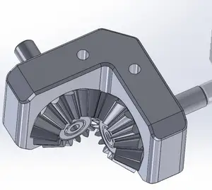 1:1 /90° Bevel Gears for Ø8mm Shafts NO SCREWS!