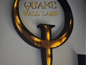Quake I Logo Wall Lamp | Metallic Finish