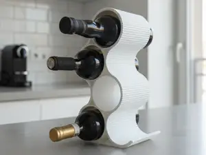 Modern Wine Rack - 4 & 5 Bottle Versions