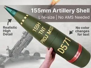 Life-Size 155mm Artillery Shell | High Detail