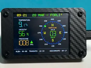 WEATHER STATION PRO ANEMOMETER ESP32 2432S028 CYD