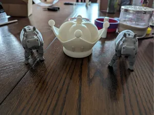 Toadette crown 50% size