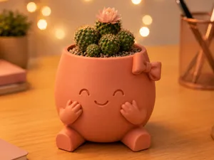 "Rosie" - Cute Kawaii Succulent Pot