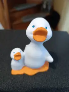 Gans mit Küken